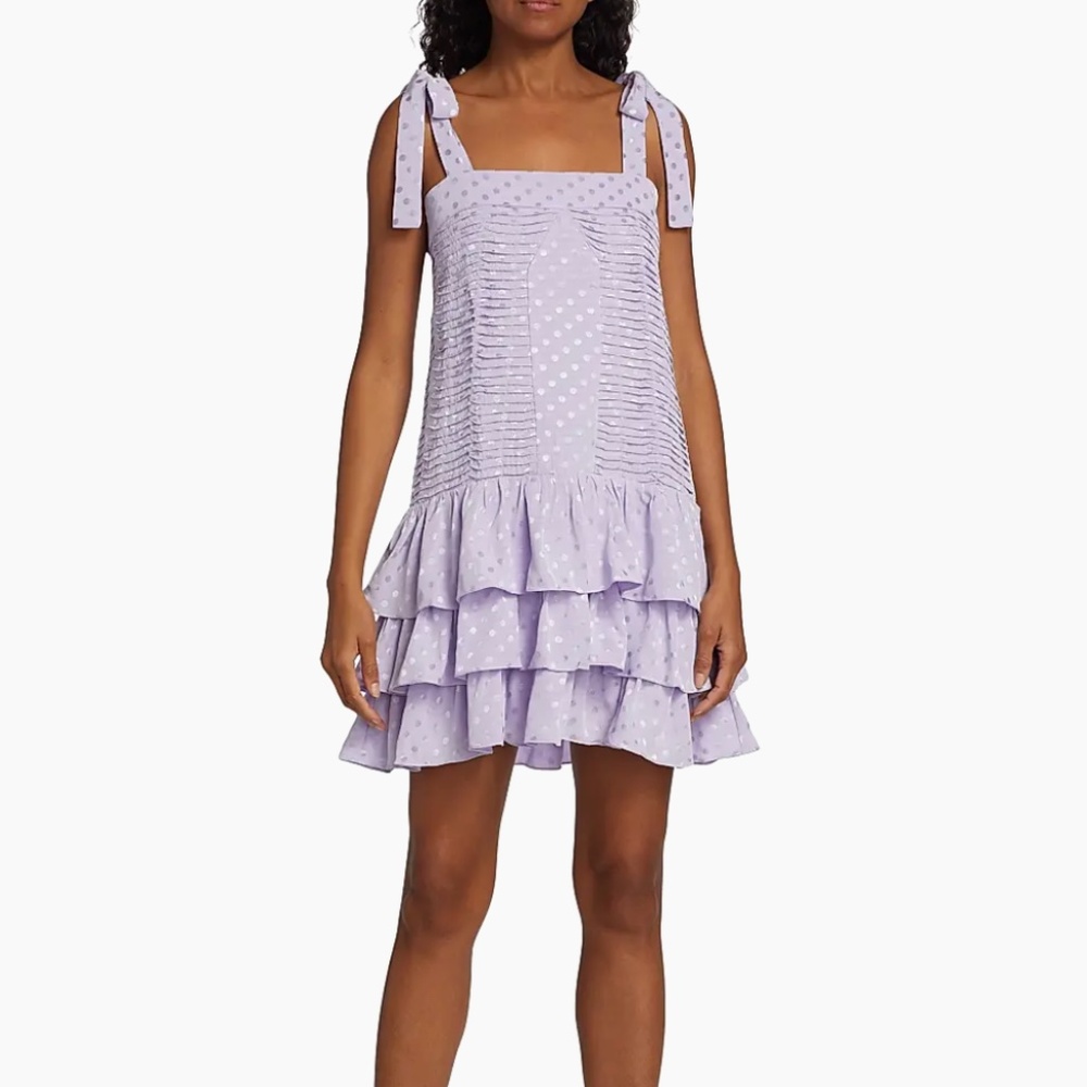 Atelier 17.56  Virginia Polka-Dot Pleated Minidress